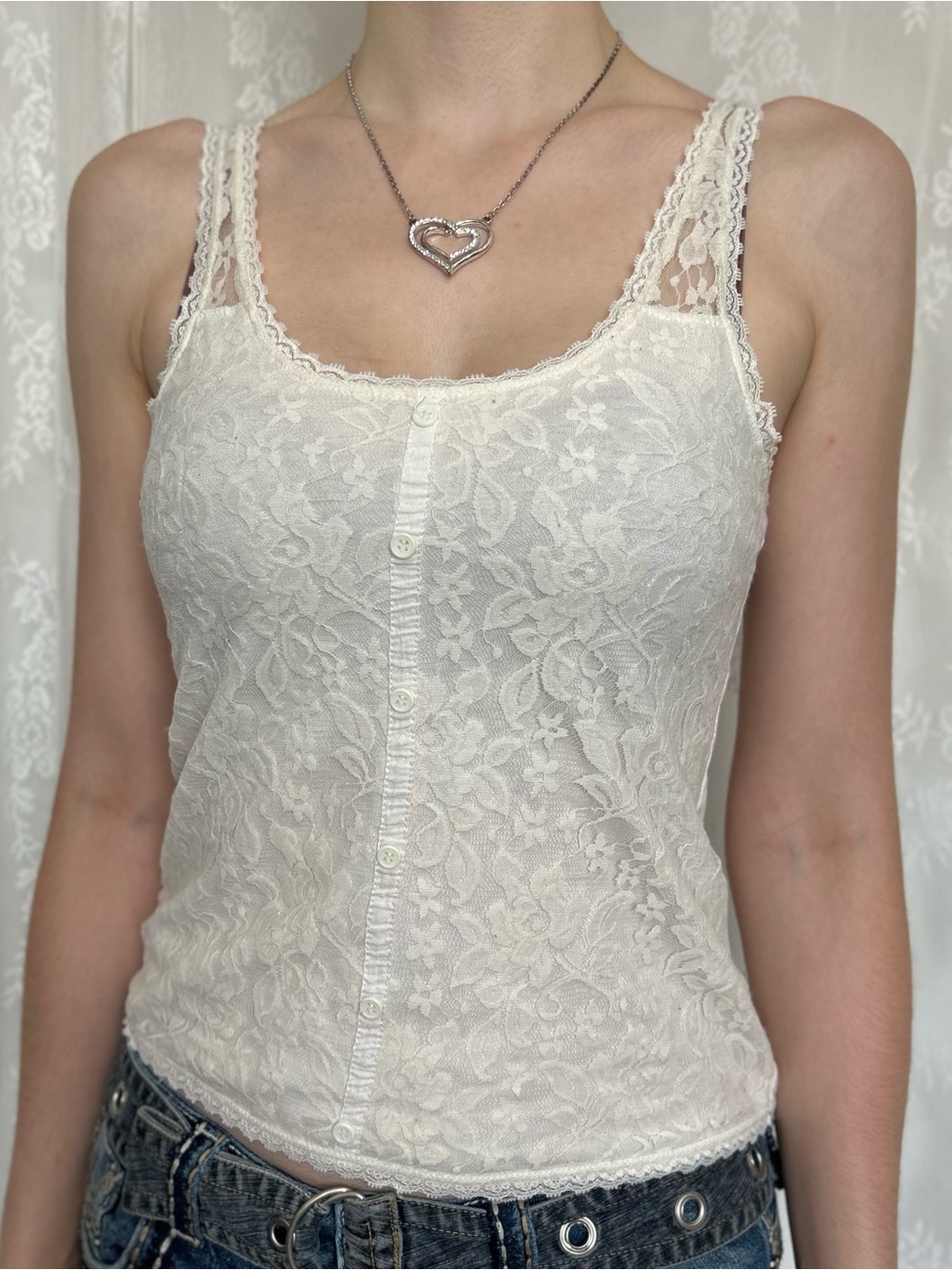 Y2K Daity Coquette Lace Cami